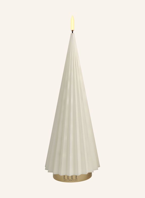 ELLE Decoration BOREAL L LED Candle CREAM / BEIGE