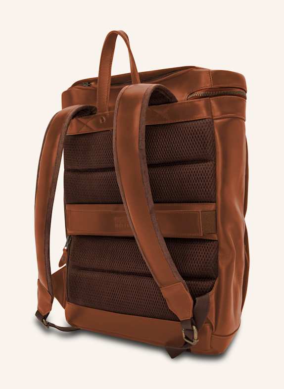 BUCKLE & SEAM Rucksack SIWA mit Laptop-Fach COGNAC