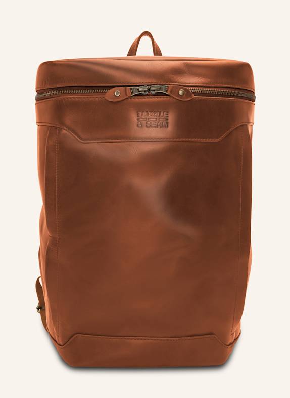 BUCKLE & SEAM Rucksack SIWA mit Laptop-Fach COGNAC