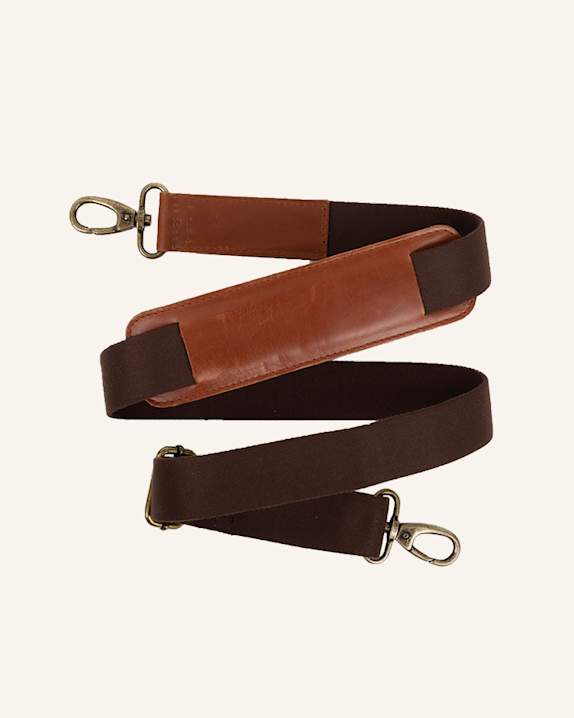 BUCKLE & SEAM Canvas Schultergurt SCHULTERGURT COGNAC