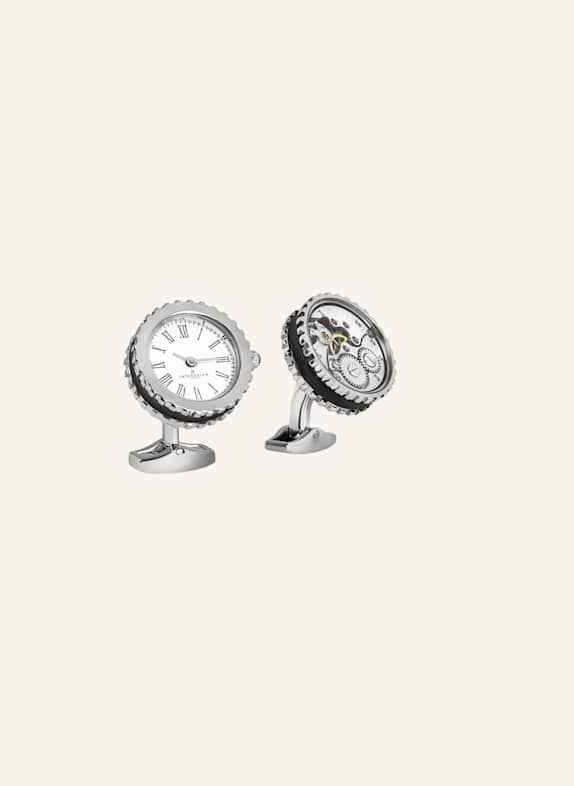 TATEOSSIAN Manschettenknöpfe Vintage Heritage Skelettuhr SILBER