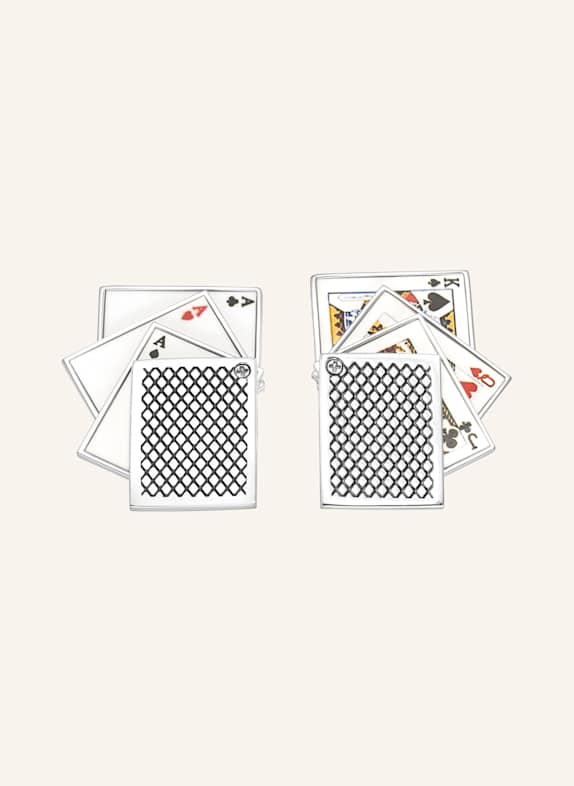 TATEOSSIAN Manschettenknöpfe  PLAYING CARD SILBER