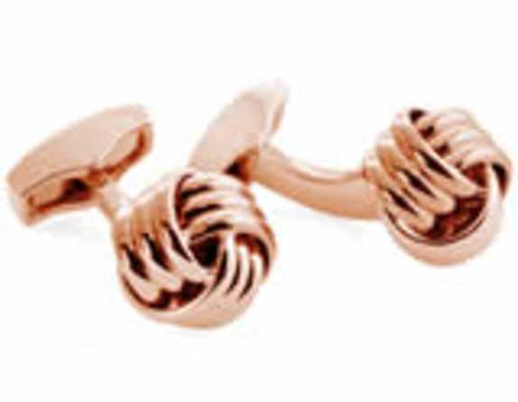 TATEOSSIAN Cable Knot Manschettenknöpfe In Roségold beschichtet GOLD