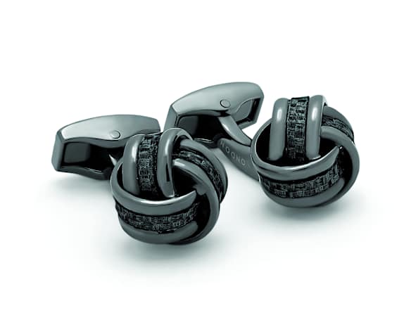 TATEOSSIAN Carbon Knot Manschettenknöpfe SCHWARZ