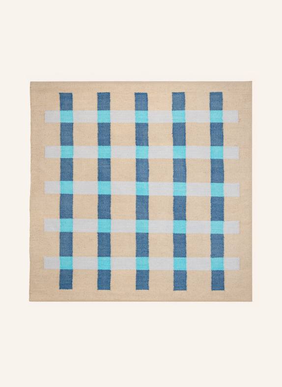 Matias Moellenbach Heimtextilien Juteteppich BEIGE/ BLAU