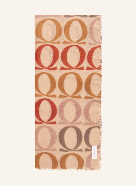 PURSCHOEN Cashmere-Schal LOGO LOVE BIG O BEIGE