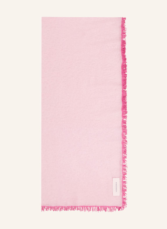 PURSCHOEN Cashmere-Schal FRANSEN ROSA