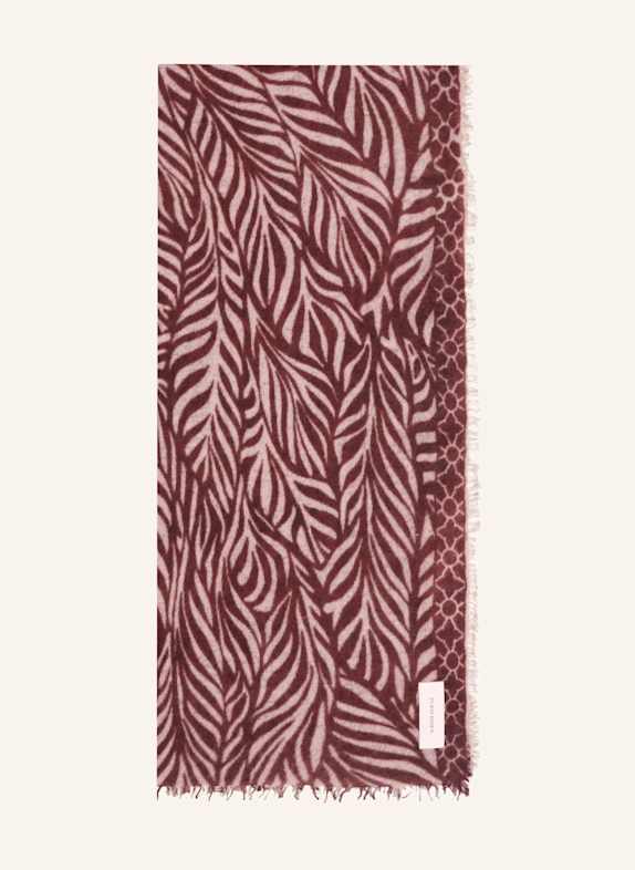 PURSCHOEN Cashmere-Schal LEAFGARDEN BRAUN