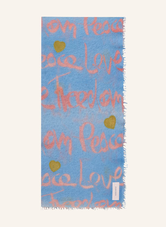 PURSCHOEN Cashmere-Schal FREEDOM BLAU