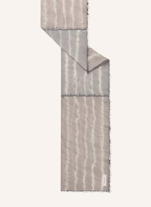 PURSCHOEN Cashmere-Schal MISS PATCH GRAU