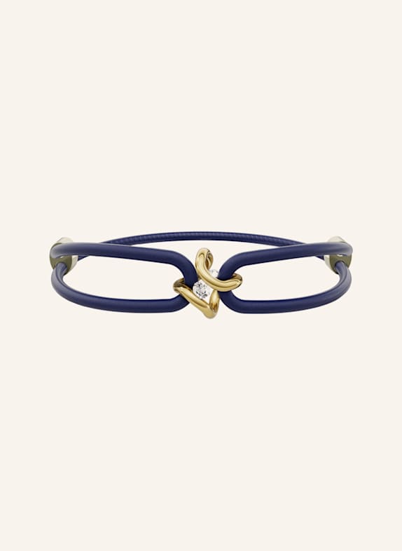 NIESSING Armband SPANNRING® ÄRA GOLD/ DUNKELBLAU