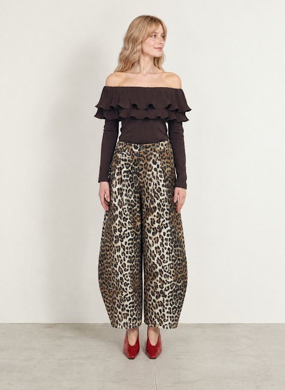 Cras Top FLOUNCECRAS BRAUN