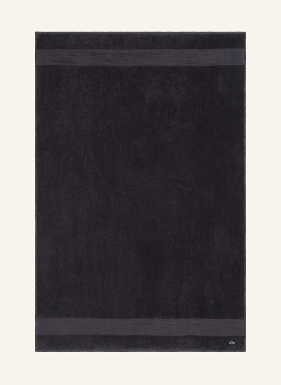 LACOSTE Badetuch LLECROCO DUNKELGRAU