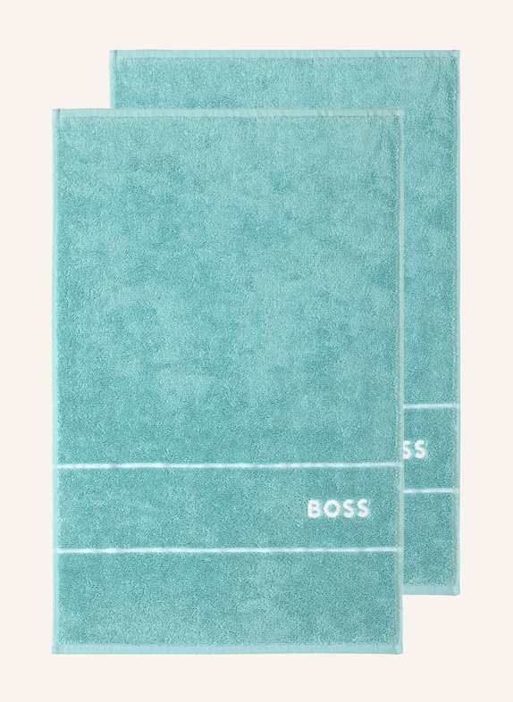 BOSS Gästetuch 2er Set PLAIN TÜRKIS