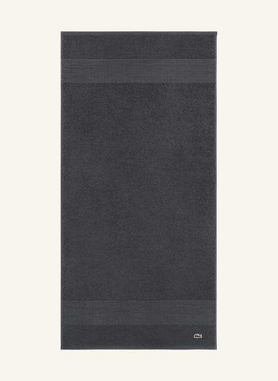 LACOSTE Duschtuch LLECROCO DUNKELGRAU