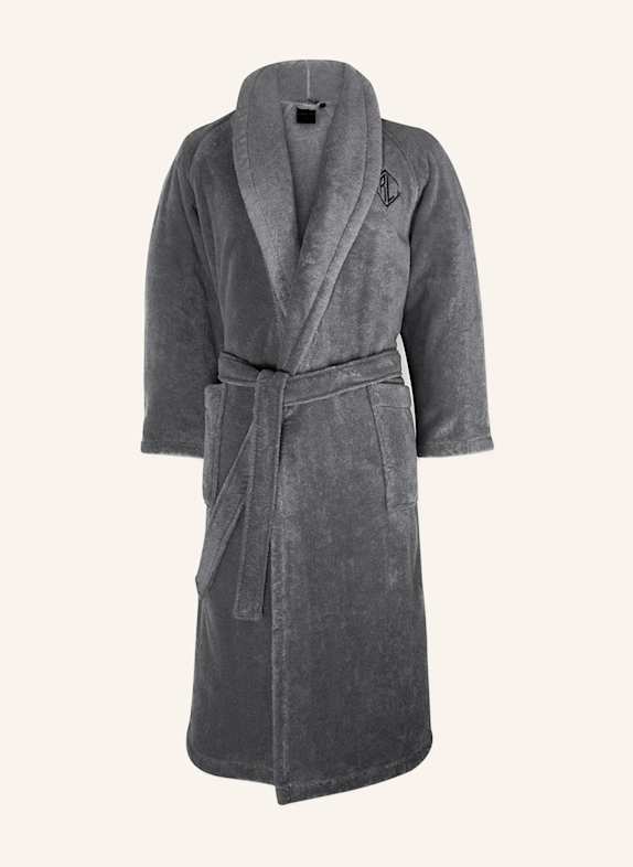 RALPH LAUREN HOME Bademantel LANGDON DUNKELGRAU
