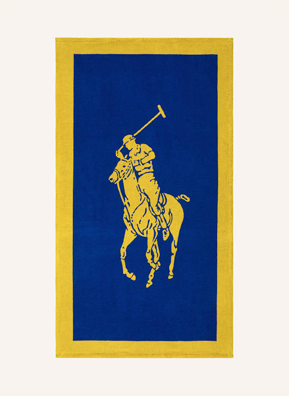 RALPH LAUREN HOME Strandtuch POLOJACQ BLAU/ GELB