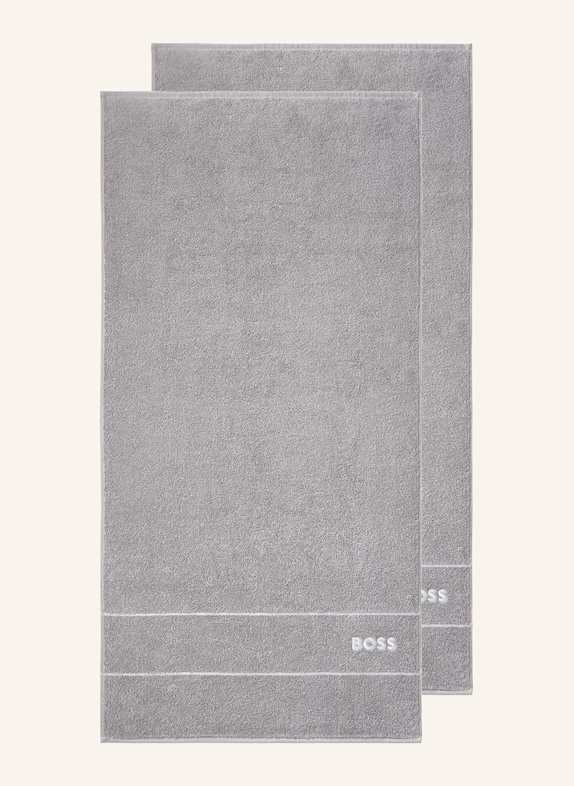 BOSS Handtuch 2er Set PLAIN HELLGRAU