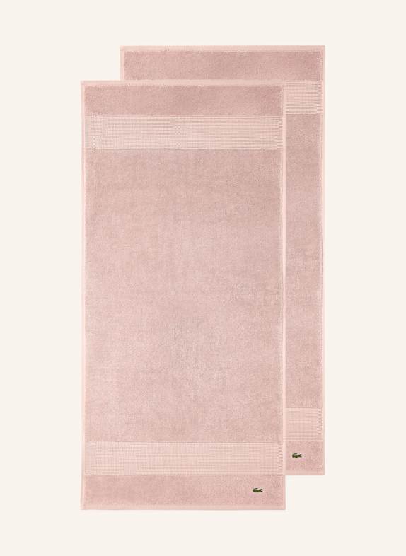 LACOSTE Gästetuch 2er Set LLECROCO ROSÉ