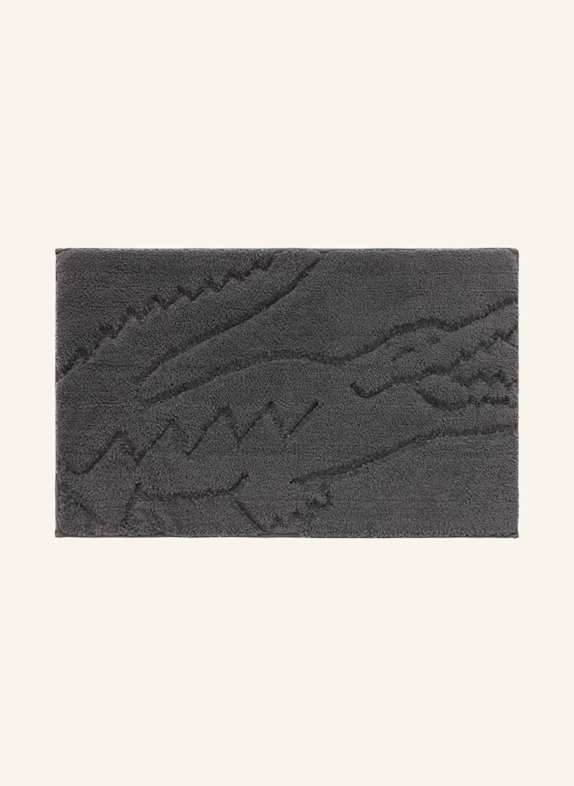 LACOSTE Badematte LHERITAG DUNKELGRAU