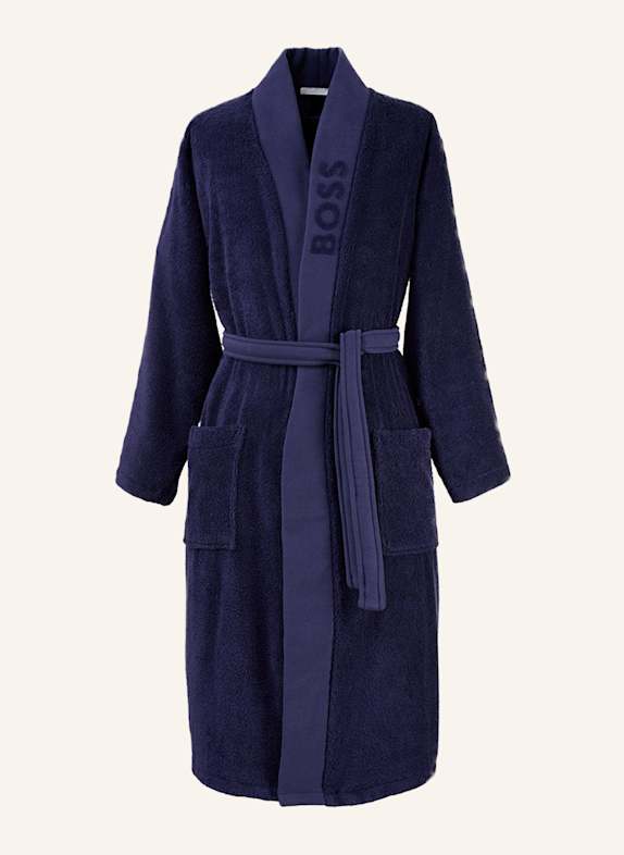 BOSS Bademantel PLAIN DUNKELBLAU