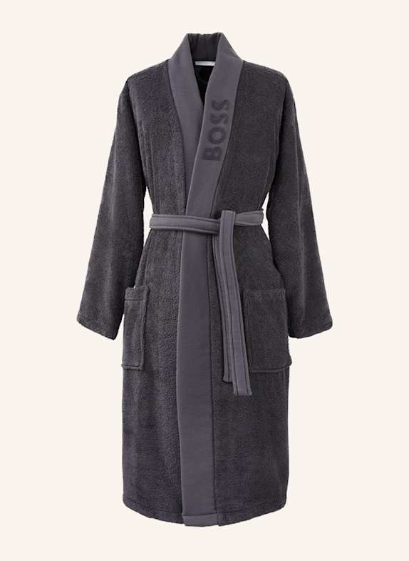 BOSS Bademantel PLAIN DUNKELGRAU
