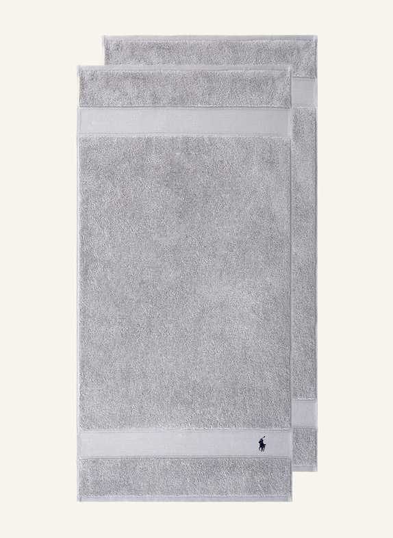 RALPH LAUREN HOME Handtuch POLOPLAYER HELLGRAU