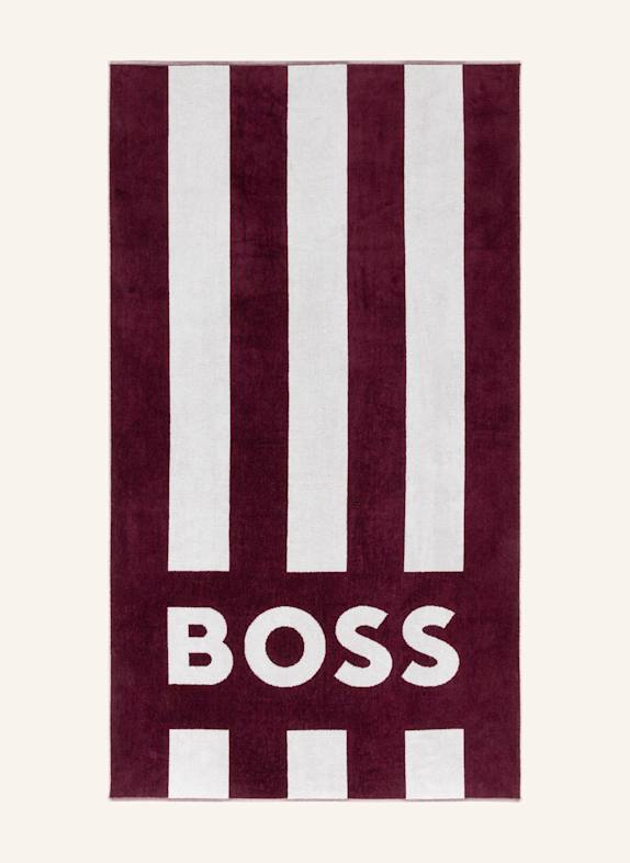 BOSS Strandtuch BATH DUNKELROT