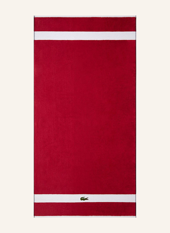 LACOSTE Duschtuch LCASUAL ROT