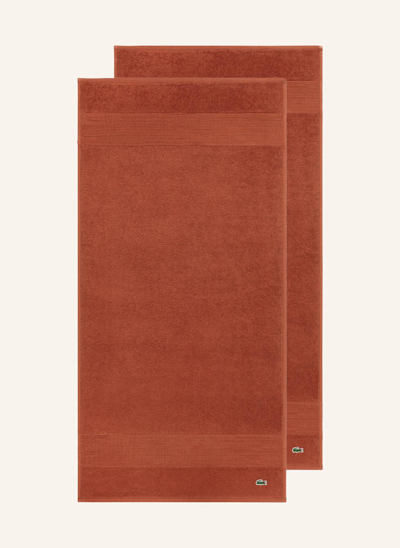 LACOSTE Duschtuch LLECROCO BRAUN