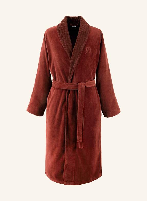 BOSS Bademantel DOUBLEB ORANGE/ DUNKELORANGE