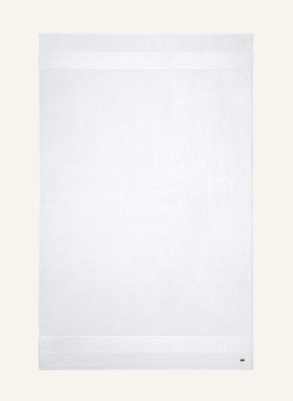 LACOSTE Badetuch LLECROCO WEISS