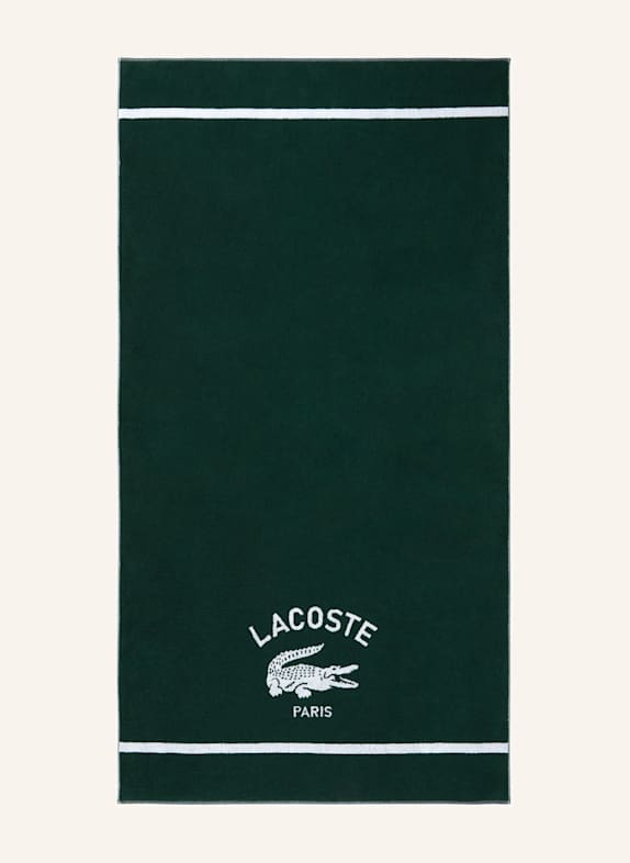 LACOSTE Strandtuch LORIGINE DUNKELGRÜN