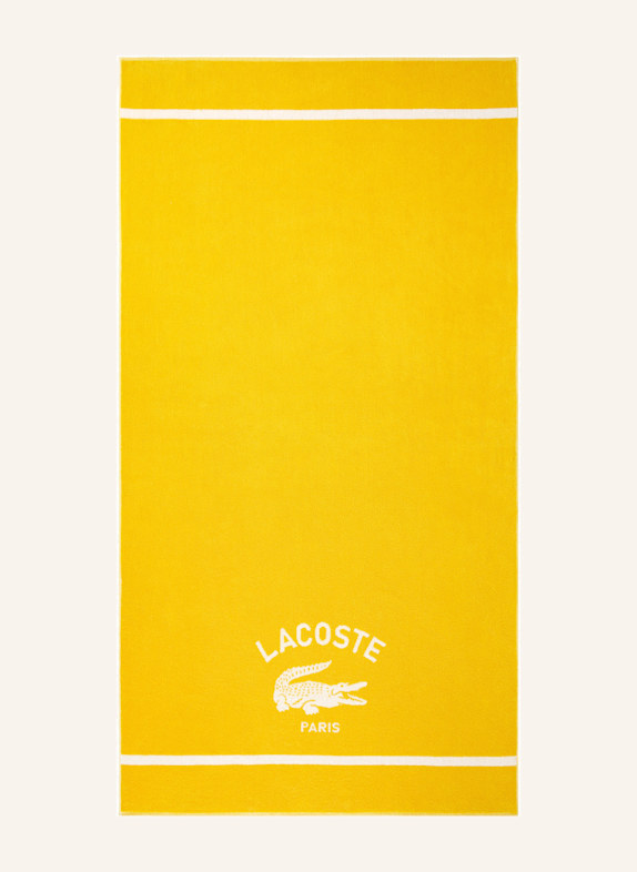 LACOSTE Strandtuch LORIGINE GELB