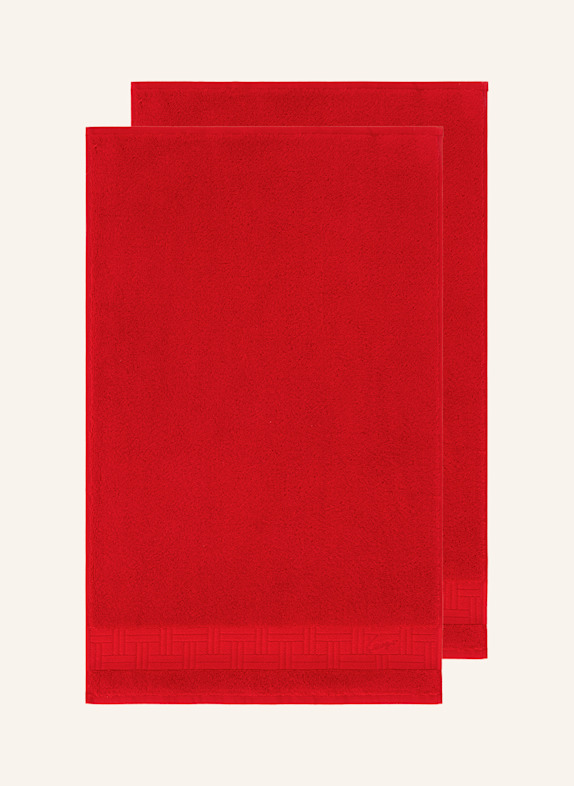 KENZO HOME Gästetuch 2er Set KWEAVE ROT