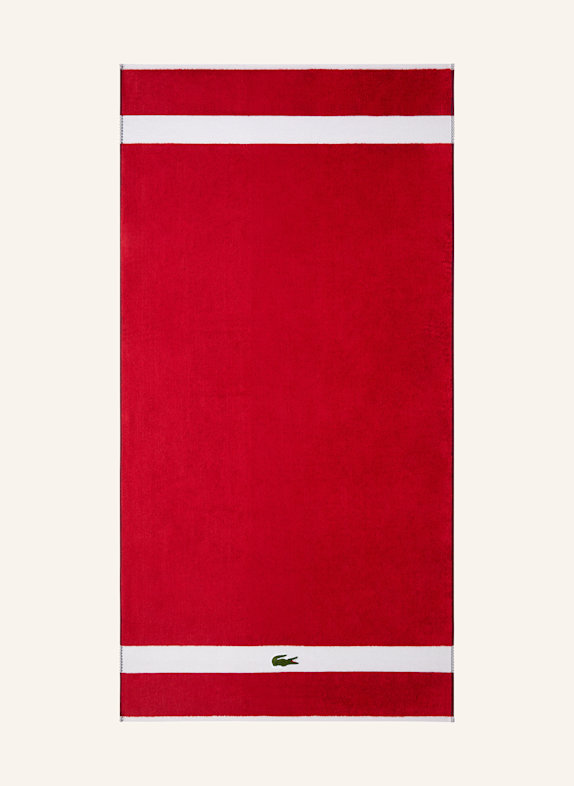 LACOSTE Handtuch LCASUAL ROT