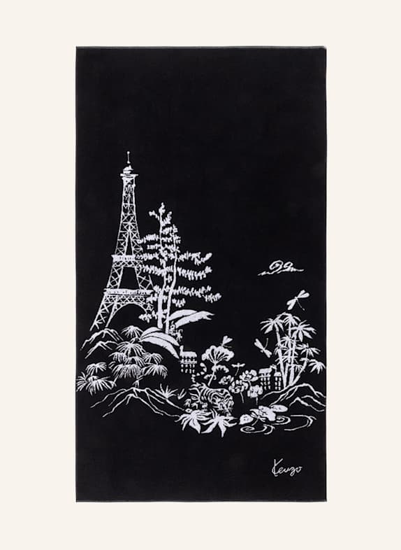 KENZO HOME Strandtuch KESTAMPE SCHWARZ