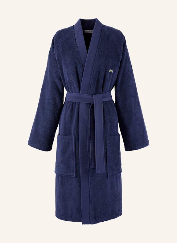 LACOSTE Bademantel LDEFILE DUNKELBLAU
