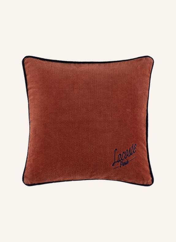 LACOSTE Dekokissenhülle LVELVET DUNKELORANGE