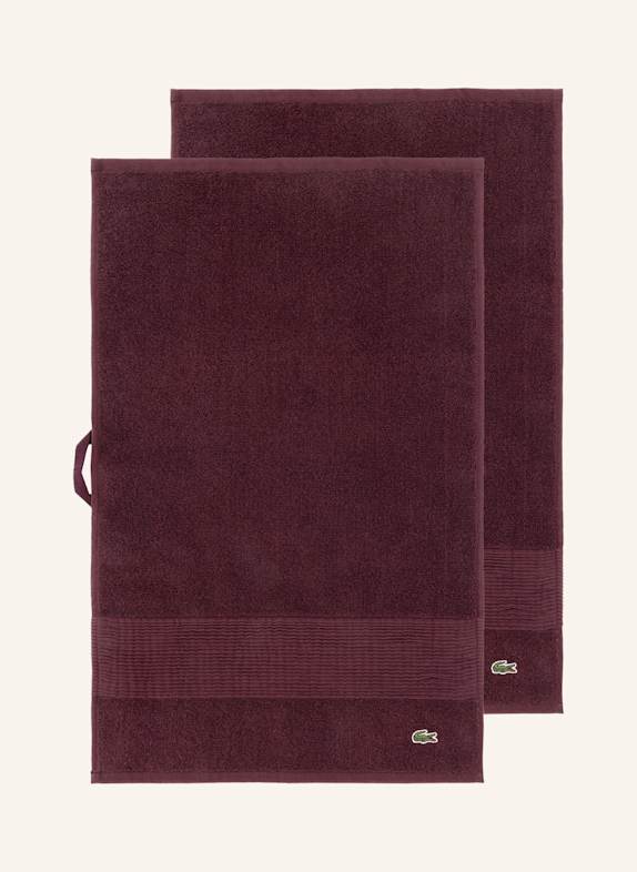 LACOSTE Gästetuch 2er Set LLECROCO ROT