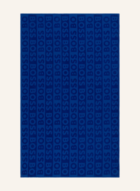 BOSS Strandtuch FONT HELLBLAU