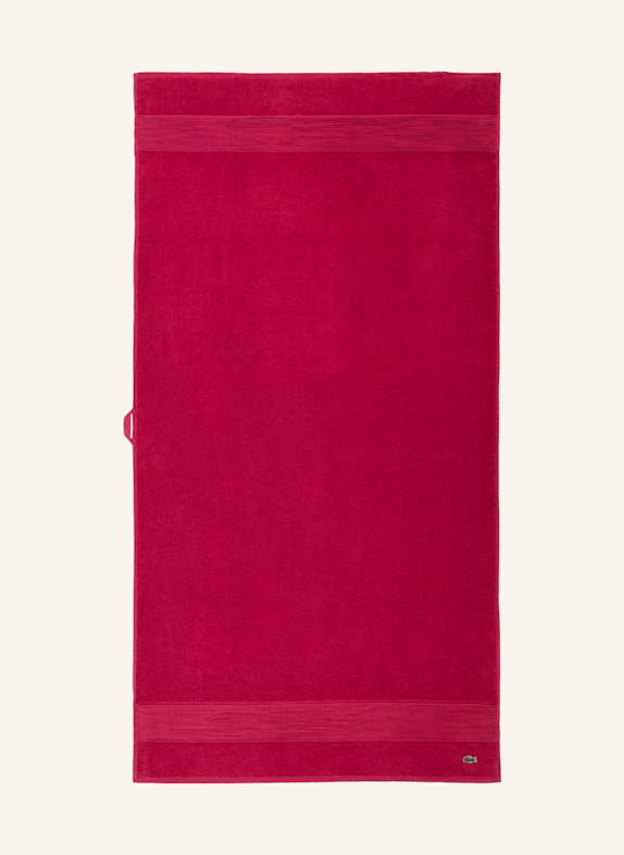 LACOSTE Duschtuch LLECROCO FUCHSIA