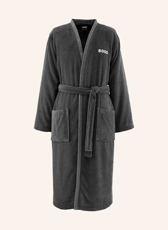 BOSS Bademantel EDGE DUNKELGRAU
