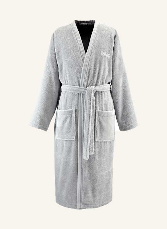 BOSS Bademantel EDGE GRAU