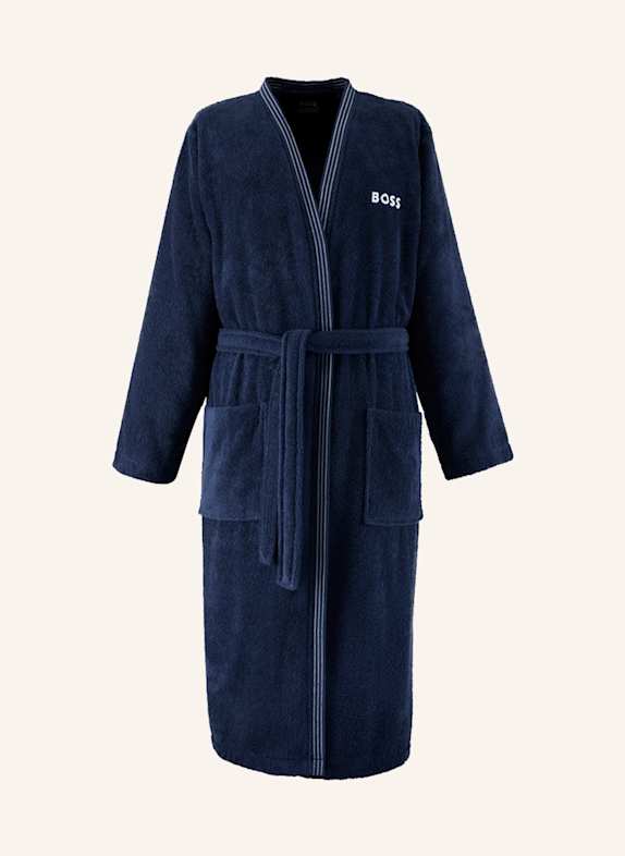 BOSS Bademantel EDGE DUNKELBLAU