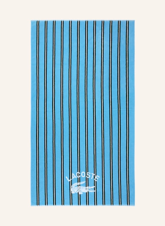 LACOSTE Strandtuch LSUNSTRI BLAU