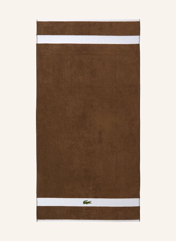 LACOSTE Handtuch LCASUAL HELLBRAUN