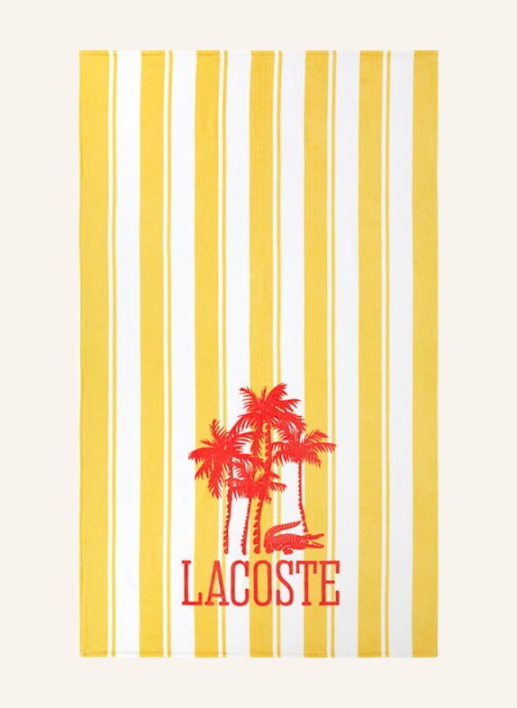 LACOSTE Strandtuch LFANCY GELB