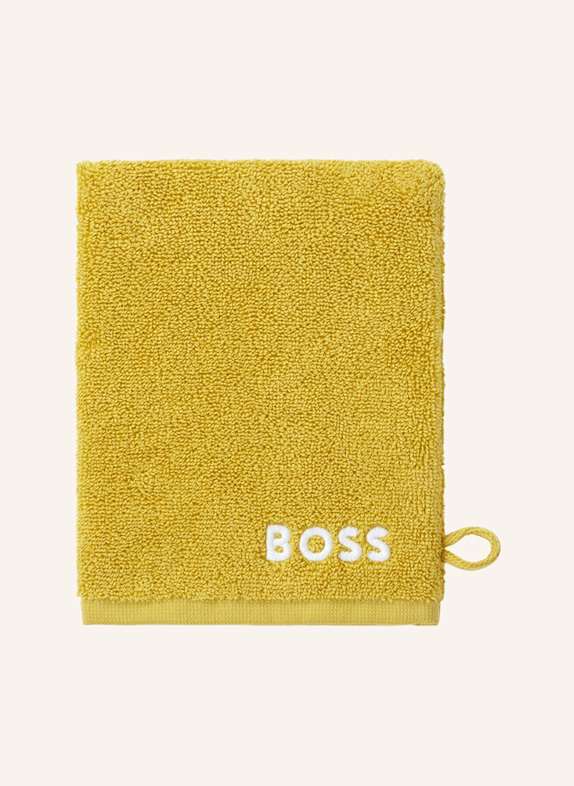 BOSS Waschhandschuh 4er Set EDGE GELB