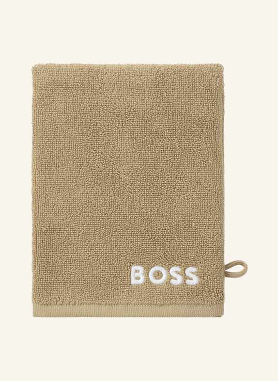 BOSS Waschhandschuh 4er Set EDGE HELLBRAUN